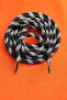 Tracksuit and Sweatshirt Hood Rope 130 cm Round Lacing Black-White, 1 Piece - 8