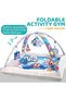 – Baby Musical Play Gym Mat with Hanging Toys-Blue - 2