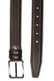 Genuine Leather Brown Straw 3 cm Men's Belt (Fabric/Linen)