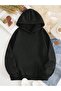 Butterfly and Text Printed Hooded Sweatshirt - 2