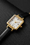 Minia Square Model Thin Leather Band Minimal Women's Wristwatch - 8