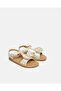 Infant Girls Beige Bow Sandal - 2