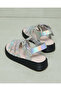 Girls Silver Strap Sandal - 4