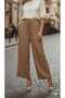 Linen-Like Cotton Comfortable Fit Stylish Pants with Elastic Waistband