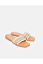 Women Beige Embellished Mule - 2