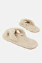 Women Beige H Upper Slipper - 4