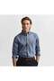 Men's Navy Blue Regular Fit Button down Collar Oxford Shirt