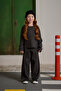 طقم تريكو من الحرير ذو ملمس حريري أنثراسايت