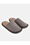 Men Taupe Plain Slippers - 2