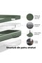 Silicone case iPhone 14, with microfiber, thin, protective, raised edges, Webster green - 3