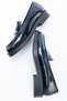 Navy Blue Patent Leather Loafer Genuine Leather Women's Shoes Real Leather Patent Leather Women's Moccasin Navy College Shoes