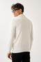 Zippered Stand Collar Sweater - 4