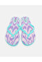 Women Blue Printed Flip Flops - 2