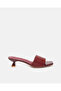 Women Burgundy Embellished Mule - 2