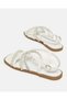 Senior Girls White Pearl Embellished Sandal - 4