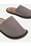Men Taupe Plain Slippers - 3
