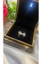 Adjustable Silver Color Steel Ring with Bow Stone - 3