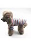 COTTON STRIPED DOG CLOTH SUMMER T-SHIRT (LARGE) - 4