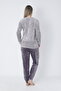 Women's Cotton Stretch Fabric Long Sleeve Pajamas Set - Purple 30143 - 8