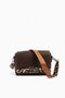 Coffee - Leopard Tan Flat Women's Crossbody Bag Sp1257 - 5