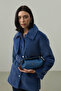 Windbreaker Detailed Jacket Coat Blue - 5