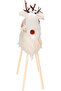 Christmas Ornament, Deer, White - Wooden Legs, 24X35 cm - 3