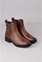 Seç 21895-1 Genuine Leather Women's Boots Brown