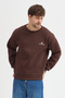 Men's Oversized Cotton Pack Crew Neck Embroidered Three Yarns Sh Brushed Inside Sweatshirt - 5