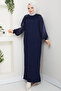Women's Sleeve Silk Cupra Mercerized Knitwear Dress - 3