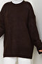 Women's Crew Neck Oversize Knitwear Sweater - 6