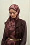 Frosted Bloom Muslin Shawl - Powder Brown - 2
