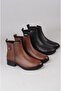 Seç 21895-1 Genuine Leather Women's Boots Brown - 8