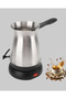 800W Stainless Electric Coffee Pot with Hidden Heating Element and Ergonomic Handle Ilkelgrp-5835 - 4