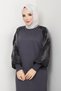 Women's Sleeve Silk Cupra Mercerized Knitwear Dress - 5
