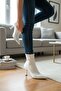 Popin White Women's Pointed Toe Half Boots - 2