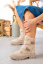 Mi̇la Women's Boots with Velcro - 2