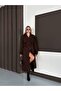 Women's Belted Lined Premium Imported Fabric Cape Coat - 4