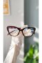 Cat Eye Cat Eye Bone Transparent Women Men Unisex Blue Light Protecting Screen Glasses Eyewear - 6