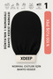 1Pc Black Bath Shower Scrub Bath Loofah Exfoliating Glove 100% Fluff Silk for Normal Skin - 2