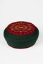 Student Yellow - Green Fabric - Burgundy Headscarf - Round Wrap - Bird's Eye - 5 Meters