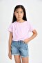 Girl's Relax Fit Crew Neck Short Sleeve T-Shirt (24 Hs) - 6