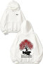 The North Remembers Design Back Printed White Hooded Sweatshirt