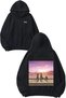 Attack on Titan Album Cover Design Back Printed Black Hooded Sweatshirt