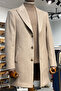 Slim Fit Swallow Collar 70% Wool Mink Color Coat (High Quality) - 8