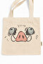 Kimetsu No Yaiba Inosuke B Printed Canvas Tote Bag with Velcro and Inner Pocket - 3
