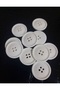 Trench Coat, Jacket, Coat, Cardigan Button 2.5 cm Stick Button 1 Pack 10 Pieces (White) - 2
