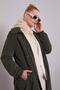 Khaki Quilted Detailed Trench Coat - 3