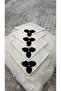 🖤   Mahi̇devran Presentation Napkin (Black & Silver) - Hand-Stitched Luxury Coffee Set of Six ((Set of 2) - 4