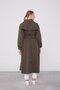 Khaki Sleeve Rubber Detail Trench Coat - 7