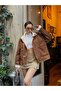Women's Oversized Suede Coat - 5